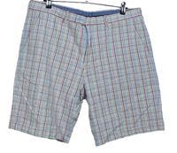 Pánské modro-červeno-bílé kostkované krepové kraťasy Samuel Windsor vel. 40