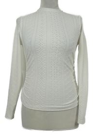 Dámské bílé madeirové triko Shein 