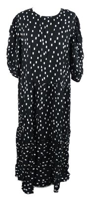 Dámské černo-bílé vzorované midi šaty George 