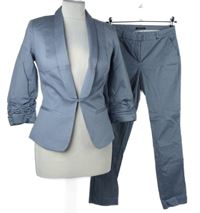 2set - Dámske svetlomodré bodkované sako + nohavice Orsay