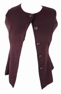 Dámská vínová propínací vesta H&M