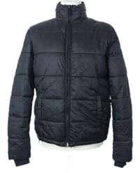 Pánska čierna šušťáková zimná bunda s ukrývací kapucňou New Look