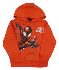 Červená mikina so Spidemanem a kapucňou Marvel
