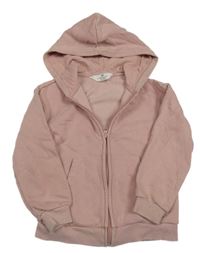 Svetloružová prepínaci mikina s kapucňou H&M