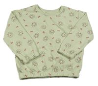 Svetlozelená mikina s mačkami Disney