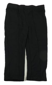 Čierne teplákové nohavice H&M