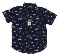 Nové - Tmavomodrá košile Primark 