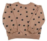 Ružovo-hnedá mikina s bodkami H&M