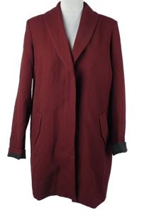 Dámsky vínový kabát Vila