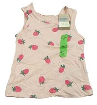 Svetloružový top s jahodami Primark