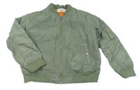 Khaki šusťákový zateplený bomber H&M