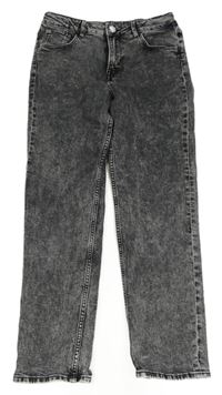 Šedo-černé relaxed rifle H&M