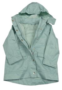 Mintová šušťáková jarná bunda s kapucňou Tchibo