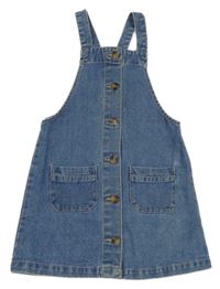 Modré propínací riflové šaty s kapsami Matalan