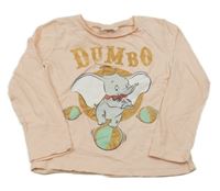 Lososové tričko s Dumbem Disney