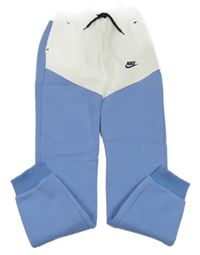 Modro-bílé tech fleece tepláky Nike