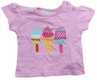 Svetloružové tričko so zmrzlinami Early Days