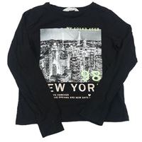 Čierne tričko s městem H&M