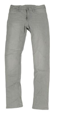 Sivé skiny fit rifle H&M