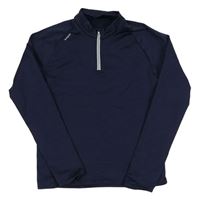 Tmavomodrá sportovní funkční mikina Kiprun 