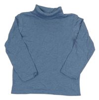 Modré tričko s rolákom Primark