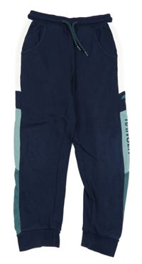 Tmavomodro-světlemodro-bílé tepláky Kids