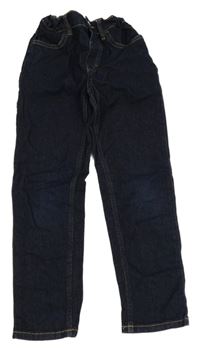 Tmavomodré slim fit rifle H&M