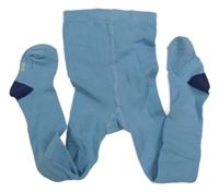 Světlemodro-tmavomodré punčocháče Kuniboo