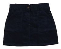 Tmavomodrá menšestrová sukňa Vertbaudet