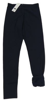 Nové - Tmavomodré zateplené legíny F&F