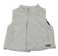 Sivá tepláková prešívaná zateplená vesta Jasper Conran