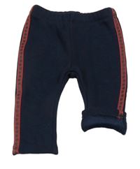 Tmavomodré tepláky s prožužky S. Oliver