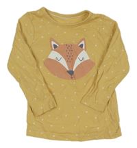 Pískové triko s liškou a srdíčky George 