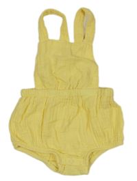 Žlté mušelínové na traké kraťasy Kiabi