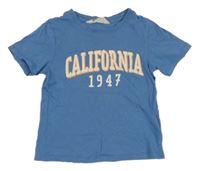 Svetlomodré tričko s nápisom H&M