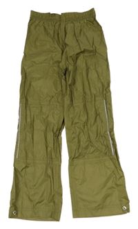 Khaki šušťákové nepromokavé nohavice Movement