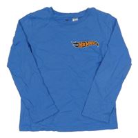 Modré triko s HotWheels H&M