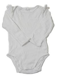 Biele body s volánikmi H&M