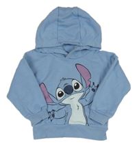 Světlemodrá oversize mikina se Stitchem a kapucí Primark