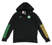 Černá funkční fotbalová mikina Celtic a kapucí Adidas