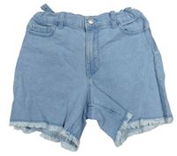 Světlemodré MID RISE riflové kraťasy Denim Co.
