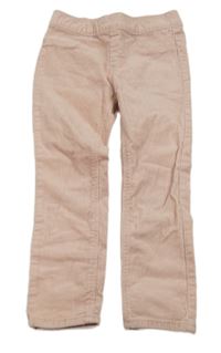 Světlerůžové elastické manšestráky H&M