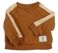 Hnedo-béžová mikina s nášivkou Cozy Cub