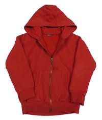 Červená prepínaci mikina s kapucňou Next