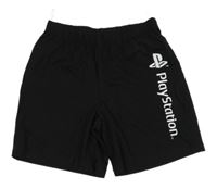 Černé kraťasy s nápisem - PlayStation C&A