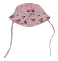 Svetloružový plátenný zavazovací klobúk s Minnie Disney