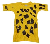 Tmavožluto-hnedé tričko - žirafa B&C