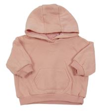 Svetloružová oversize mikina s vreckom a kapucňou Matalan