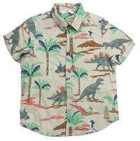Béžová košeľa s dinosaurami M&S