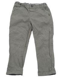 Sivé kockované plátenné chino nohavice Jasper Conran